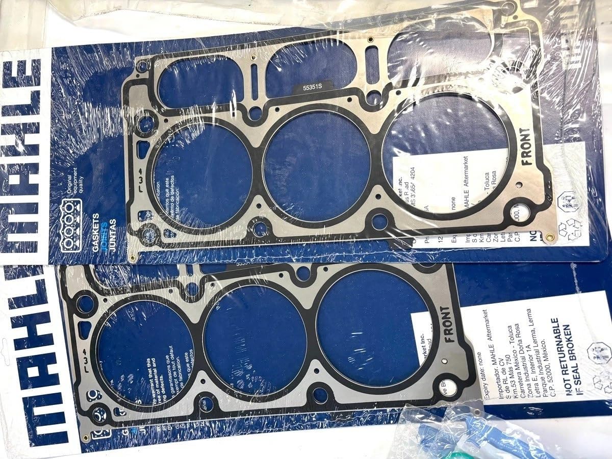 Engine Re-Ring Kit Compatible with 2019-2020 Chevrolet GMC Sierra Silverado 1500 4.3L V6, Complete Gasket Set, Rod Bearings, Piston Rings