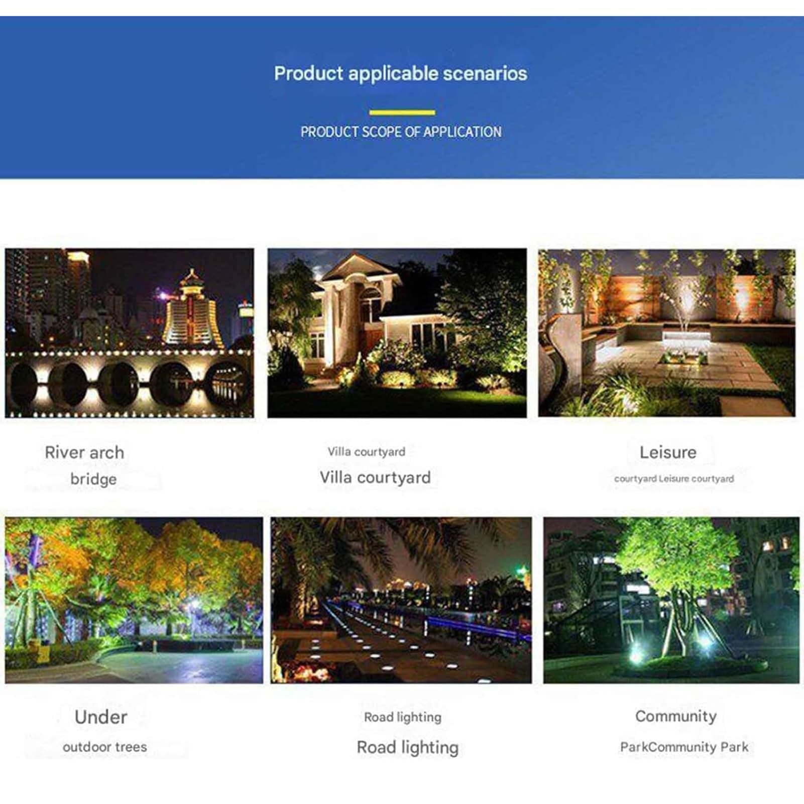 Luces De Paisaje - Focos Rectangulares Para Exteriores, Iluminación LED Exterior Impermeable IP65, Foco LED De 12W, Para La Iluminación De Patios, Jardines Y Entradas(Neutral White)