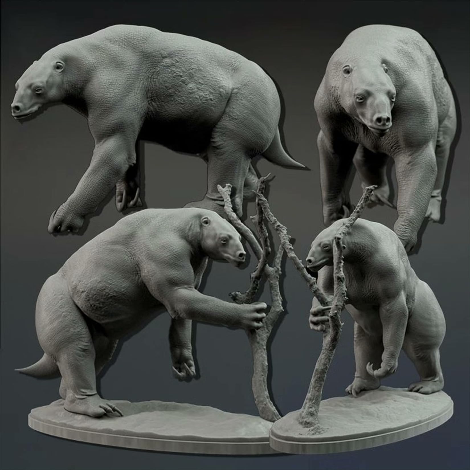 Amazon | BACALYSO | 1/35 スケール メガテリウム フィギュア 9CM 絶滅