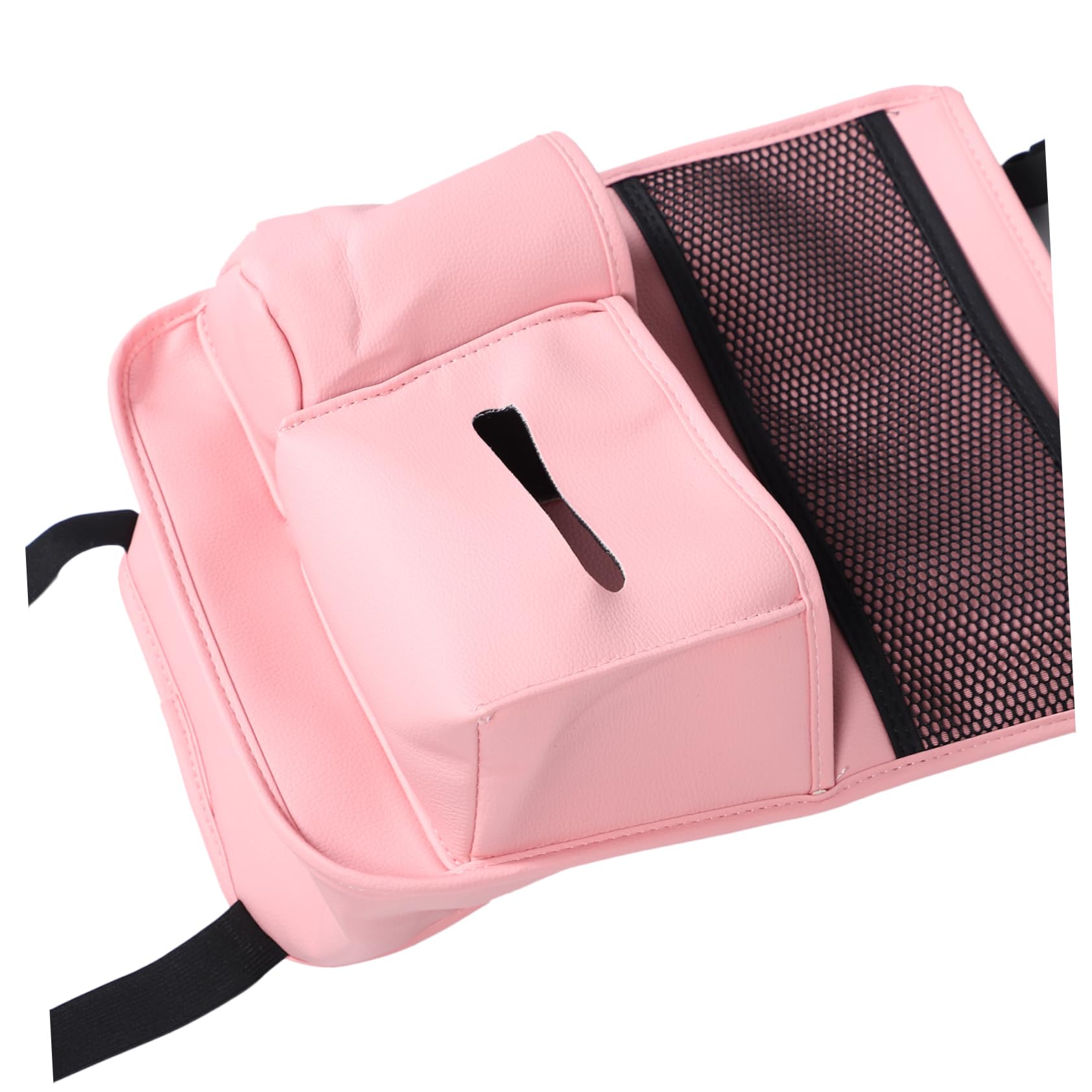 Cabilock Bolsa Organizadora para Coche de Pu Rosa, Asiento Interior | Diseño Multifuncional, Almacenamiento Fiable, Formato Colgante para Respaldo y Reposabrazos