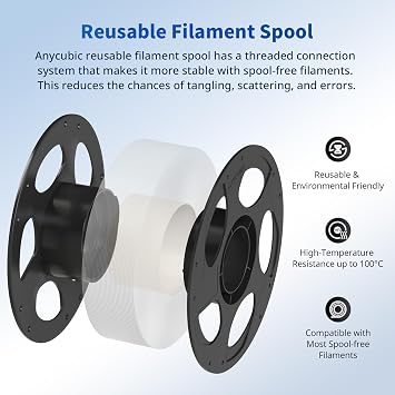 ANYCUBIC PLA 3D Printer Filament 1.75mm, 1KG White