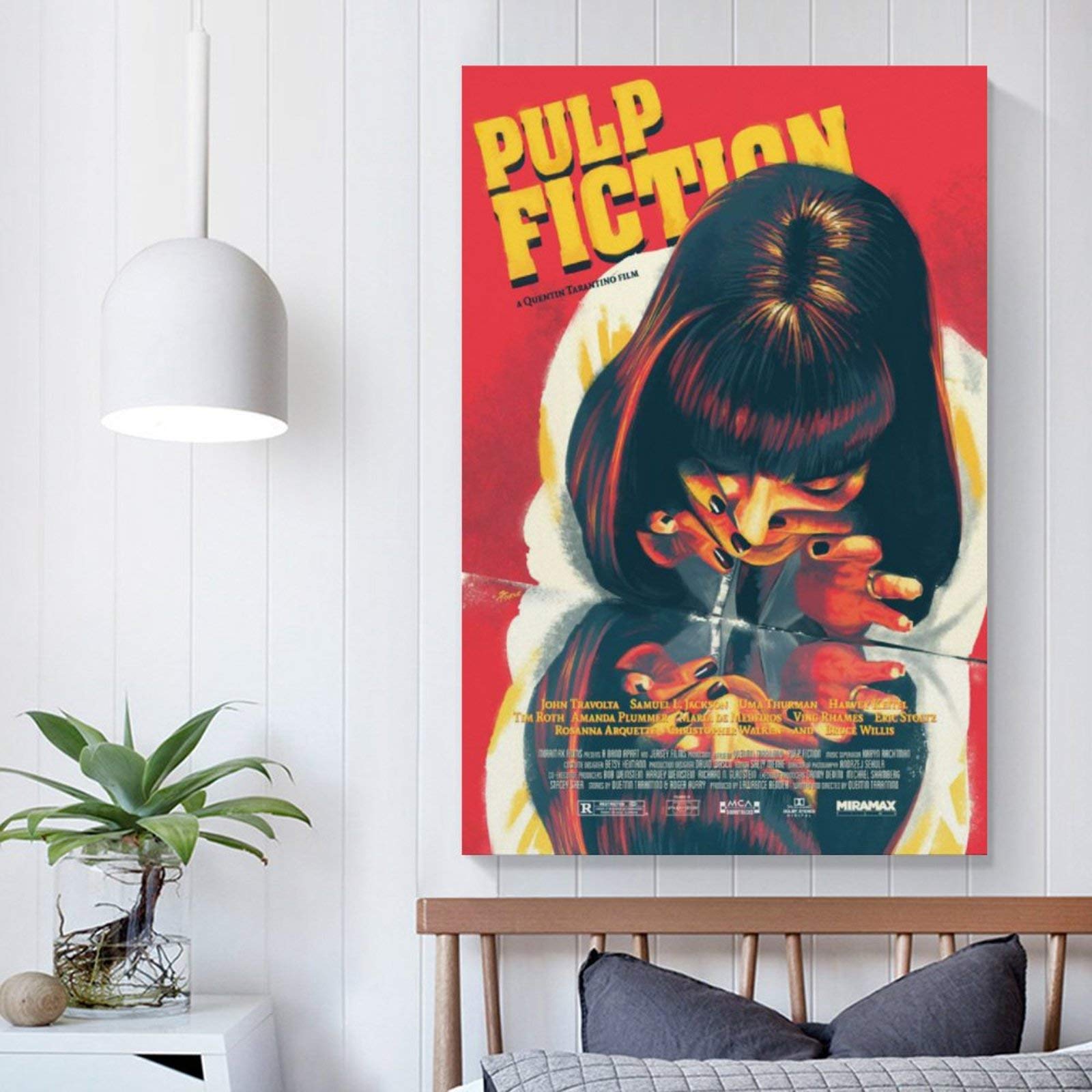Poster In Latta Pulp Fiction II, Targa Metallica Vintage 20x30 Cm Per Decorazione Parete – Regalo Per Bar, Camera, Ufficio - 2