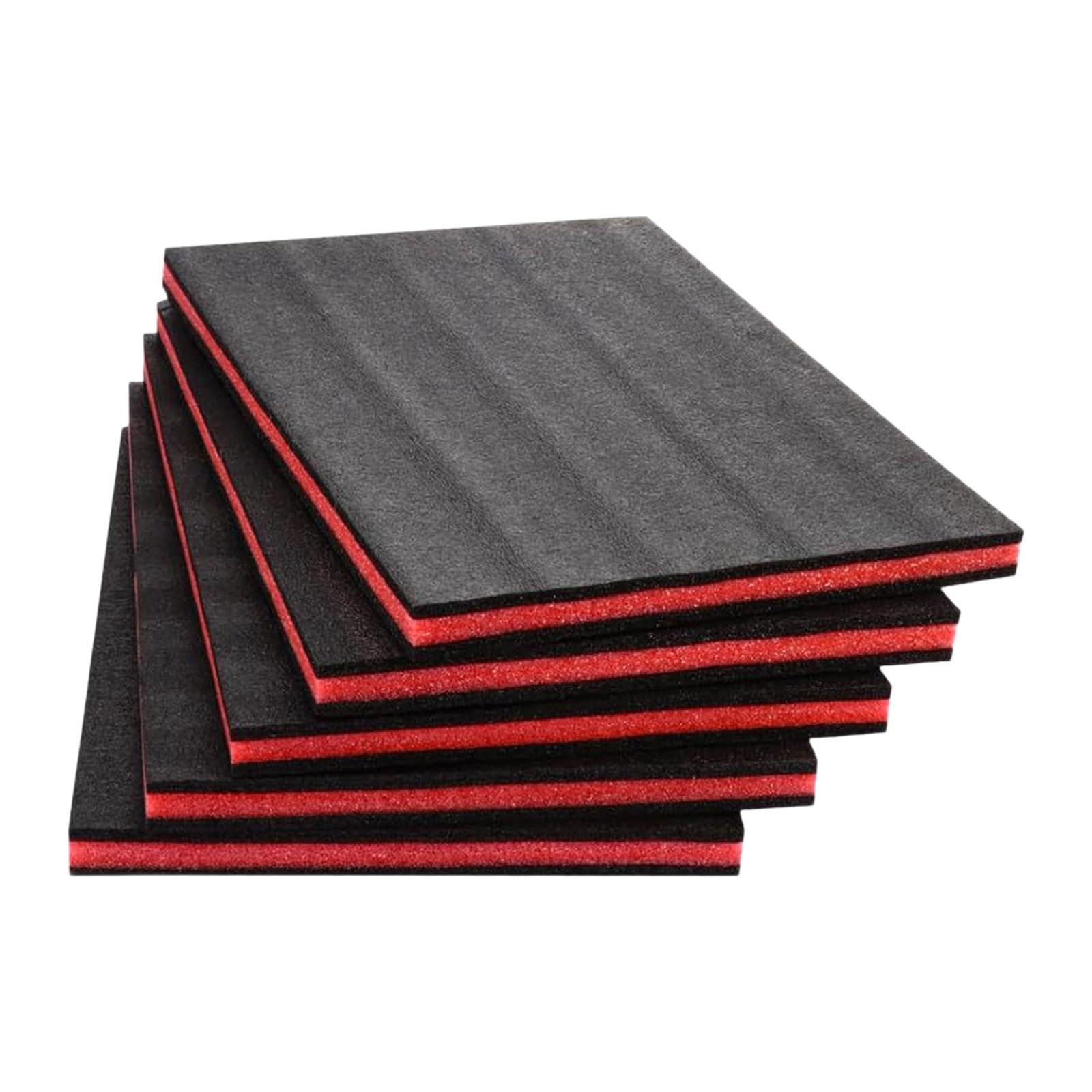 F Fityle Lot de 5 Mousses de Rangement pour Boîte à Outils, Feuilles Organisateur EPE, Découpables sur Mesure, Antidérapantes et Amortissantes, Outils Transport pour Outillage, 50cmx30cmx2.5cm