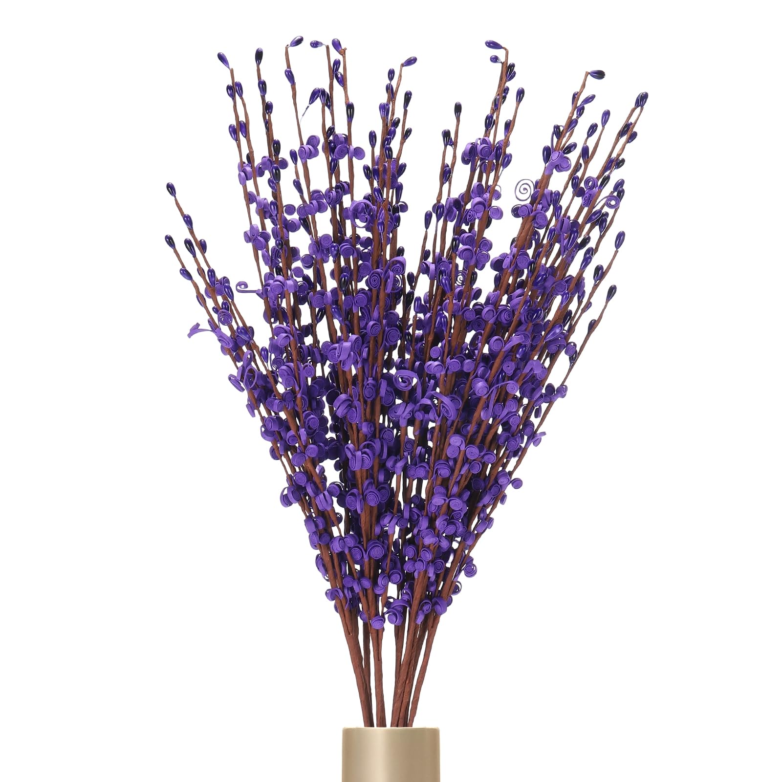 sourcing map 12Pcs Artificial Jasmine Flowers, 22 Inches Long Stems Tall Fake Flower Bouquet Faux Jasmine Plant for DIY Floral Art Arrangements Home Party Hotel Decoration(Velvet Purple)