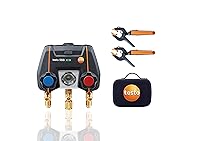 Vista 8 de Testo 550i Kit I Colector digital operado por aplicación, 2 x 605i Termohigigrómetro y 2 x 115i Termómetro de abrazadera de tubo para aire