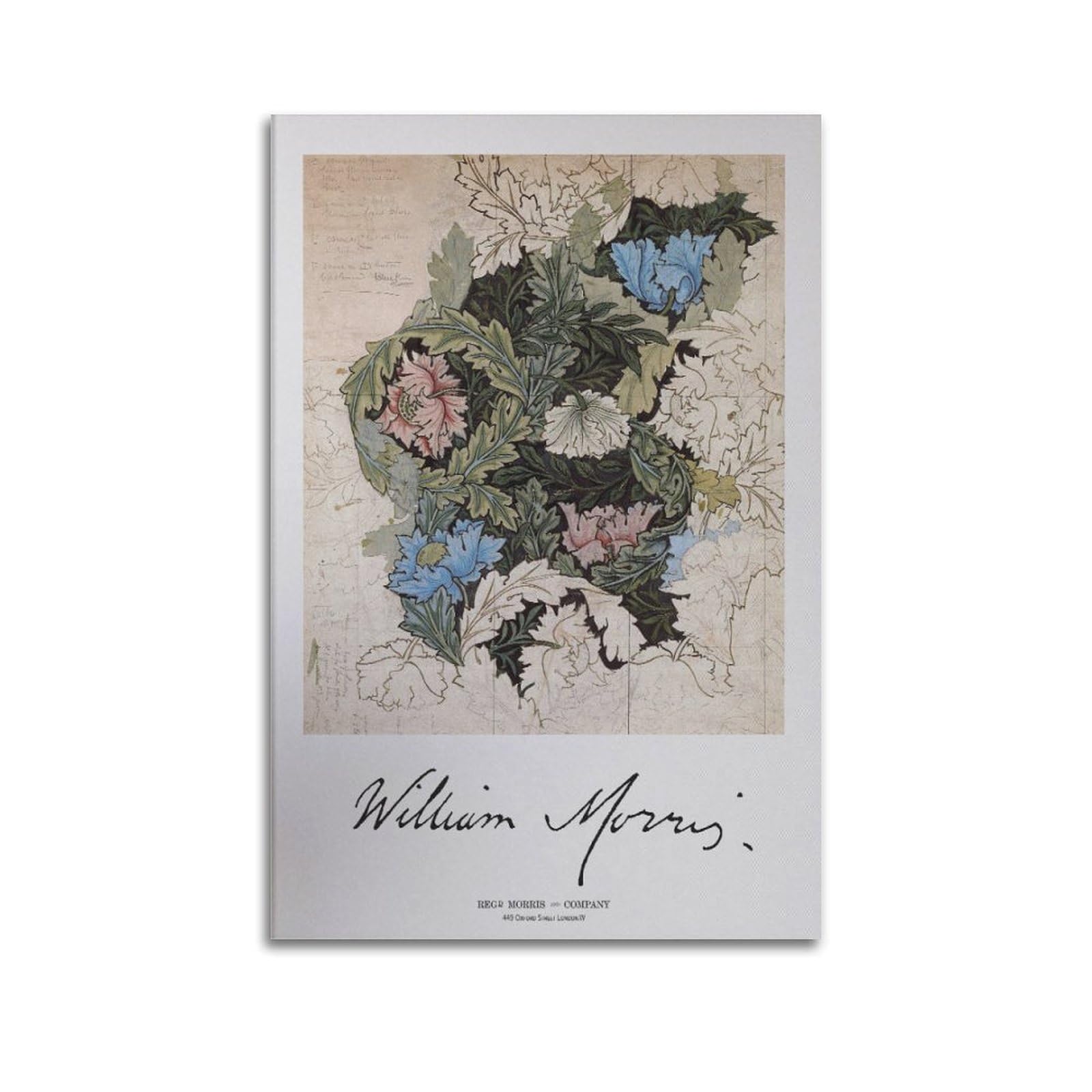 xiaoxiaoshen William Morris Set, Nouveau Gallery Canvas Poster Wall Art Prints Room Aesthetic Murals Bedroom And Living Decorations 24x36inch(60x90cm)