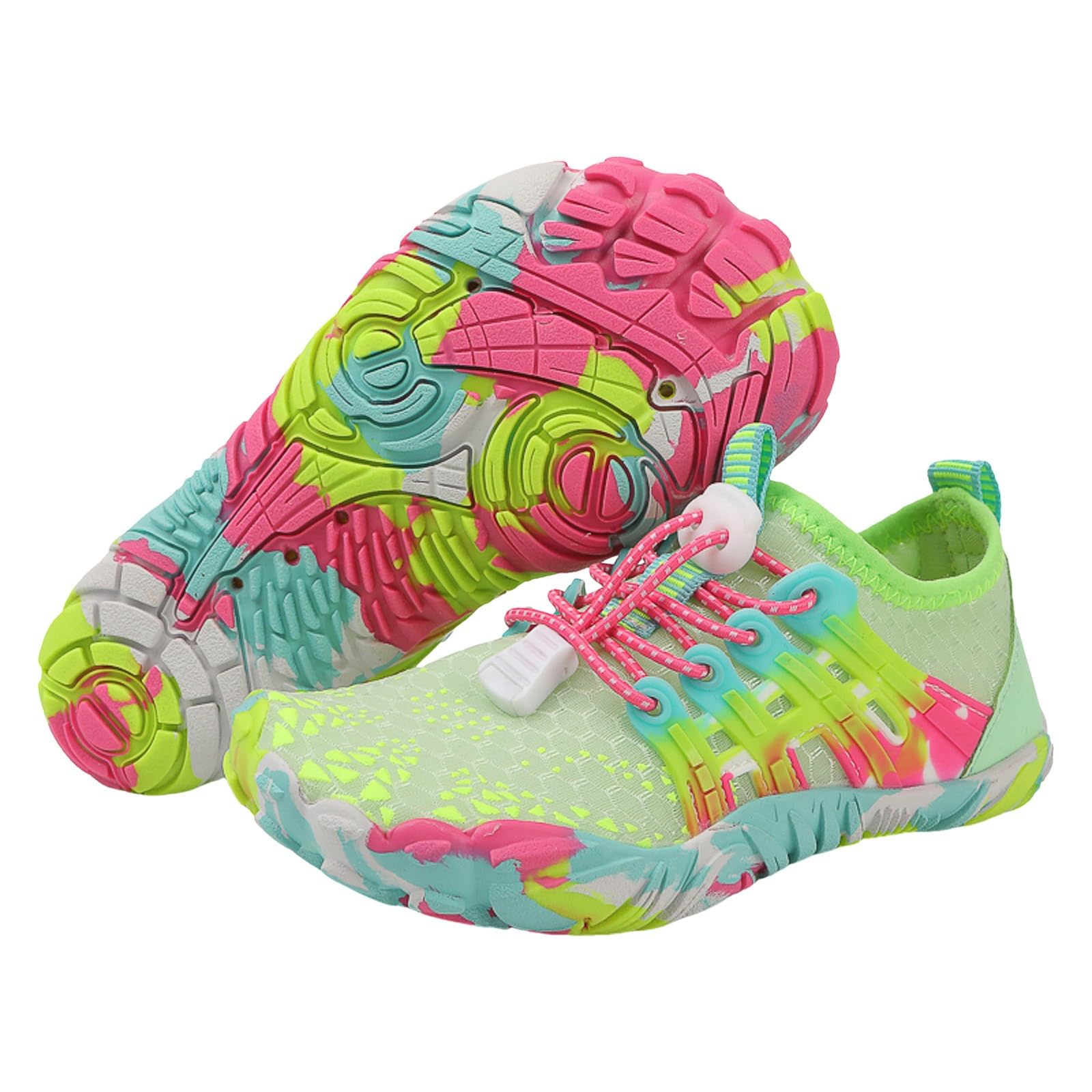 Barefoot Enfant Barefoot Shoes Chaussure Enfant Garçon Chausson Piscine Basket Chaussures Aquatiques D Eau Chaussons Sport De Plage Sandale Garcon Sandales Bebe Premier Pas Fermeture Magique pour