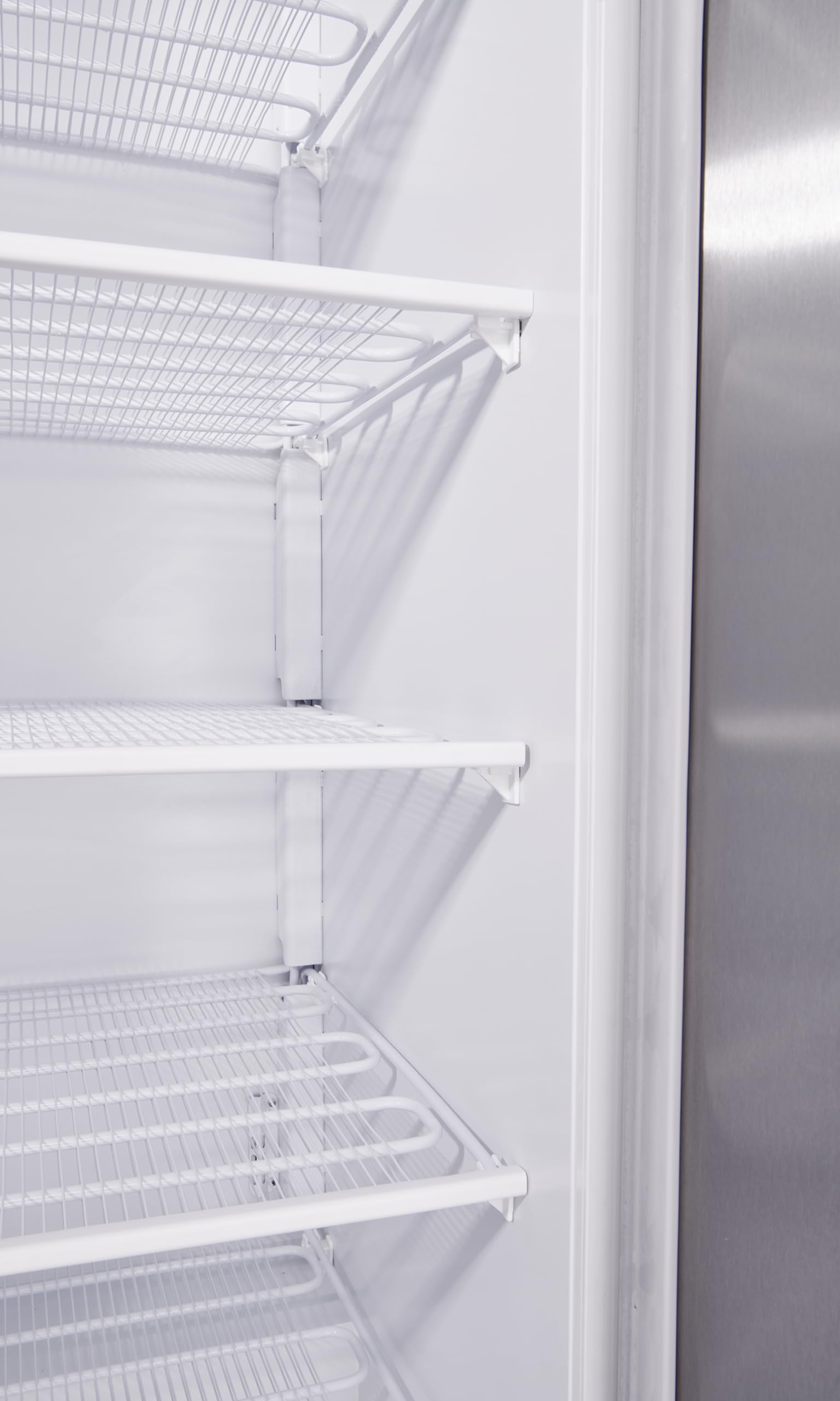 METRO Professional Congelatore GFR4600S, acciaio inox/ABS, 78 x 74 x 192.5 cm, 511 L, raffreddamento statico, 145 W, con serratura, argento
