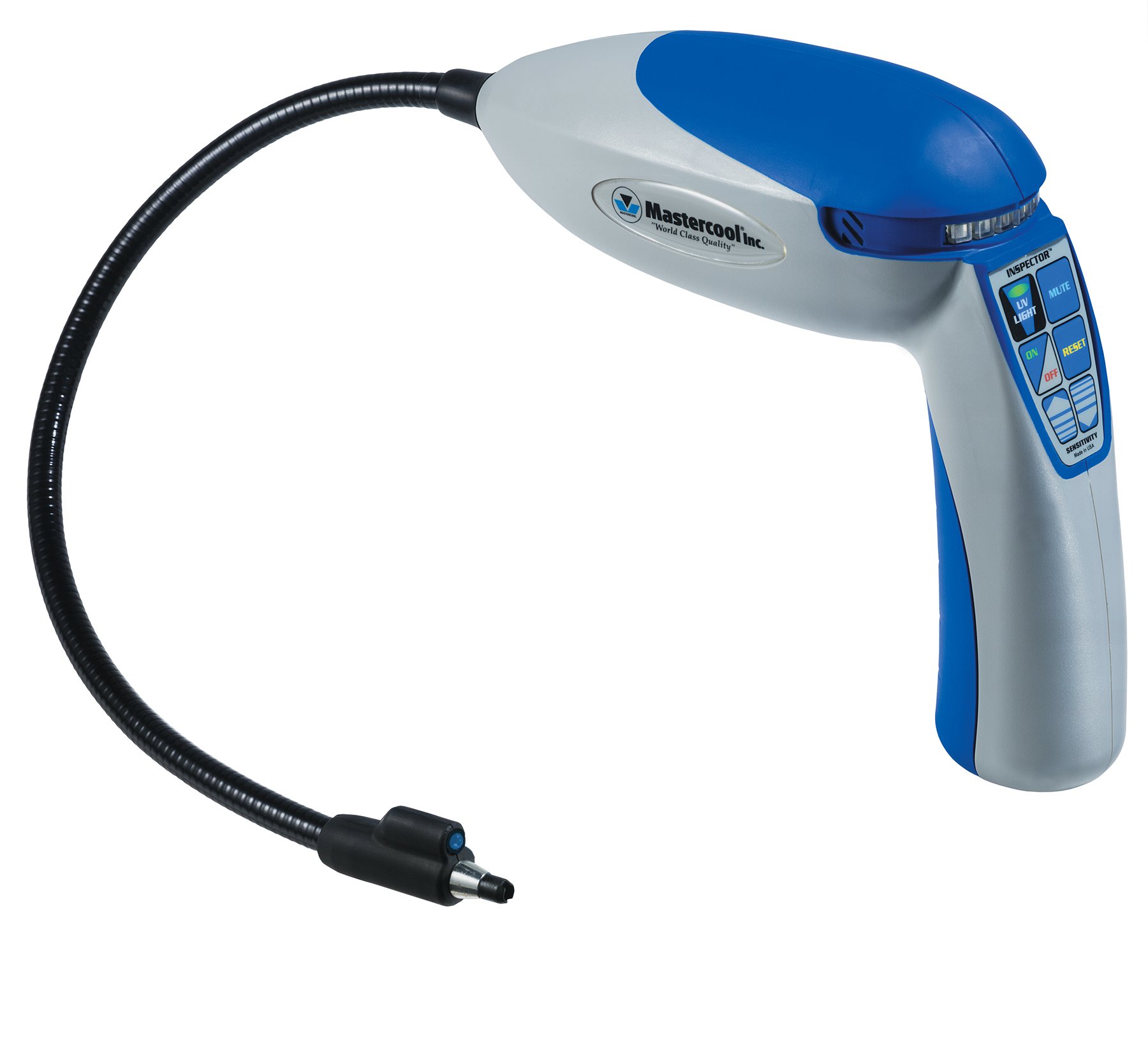 Mastercool 55200 Electronic Leak Detector with UV Light, Blue/Gray