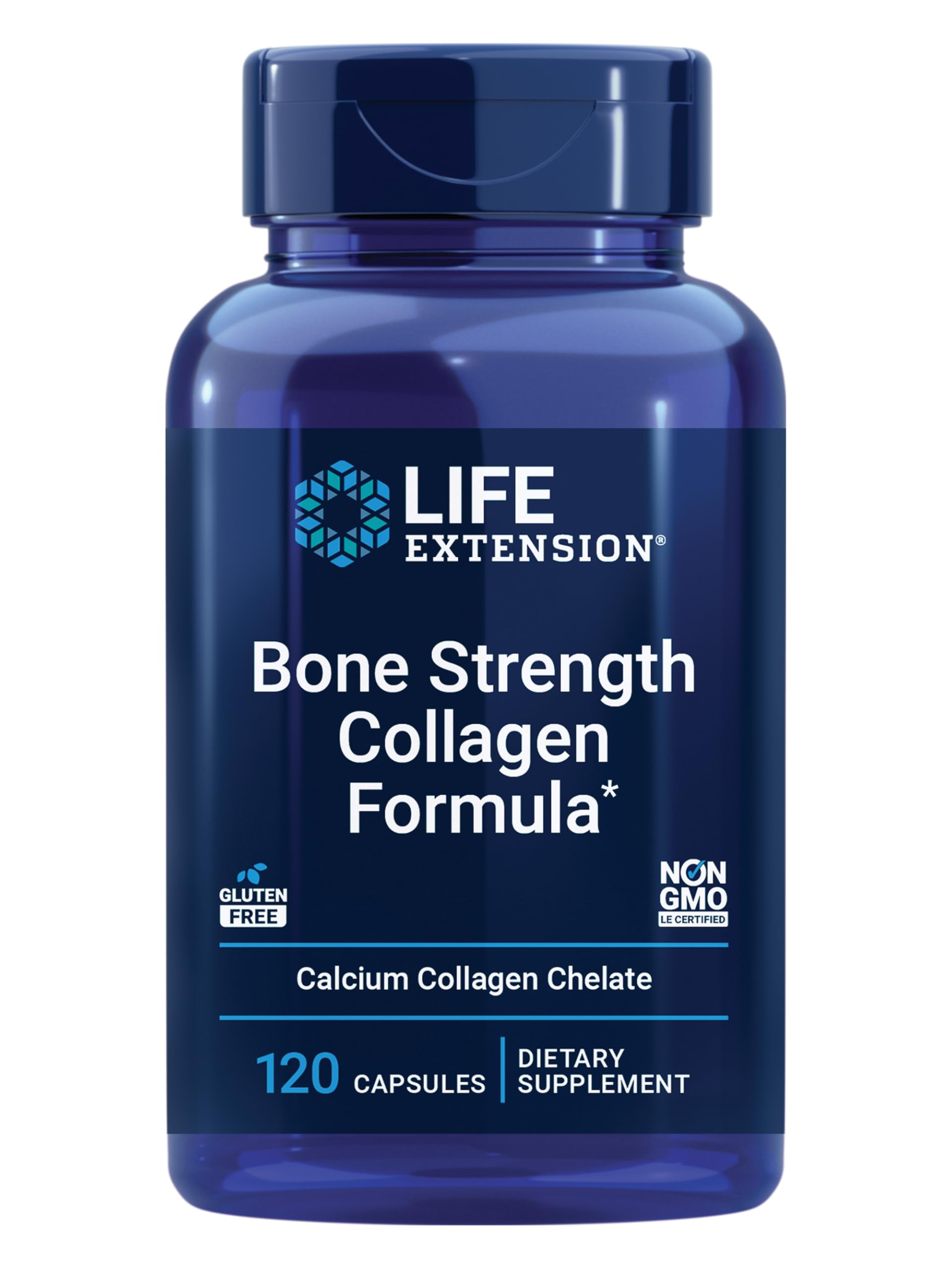 Sponsored Ad - Bone Strength Collagen Formula, Calcium Collagen chelate, Calcium fructoborate, Vitamin D3, Magnesium Citrate, Silicon, Boron, Gluten-Free, Non-GMO, 120 Capsules