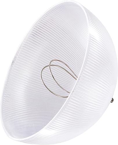 Miniatura 4 de Aspen Creative 28007-75-2 Pantalla de cúpula con clip en acabado transparente, 8 pulgadas de diámetro x 4 pulgadas de alto, paquete de 2