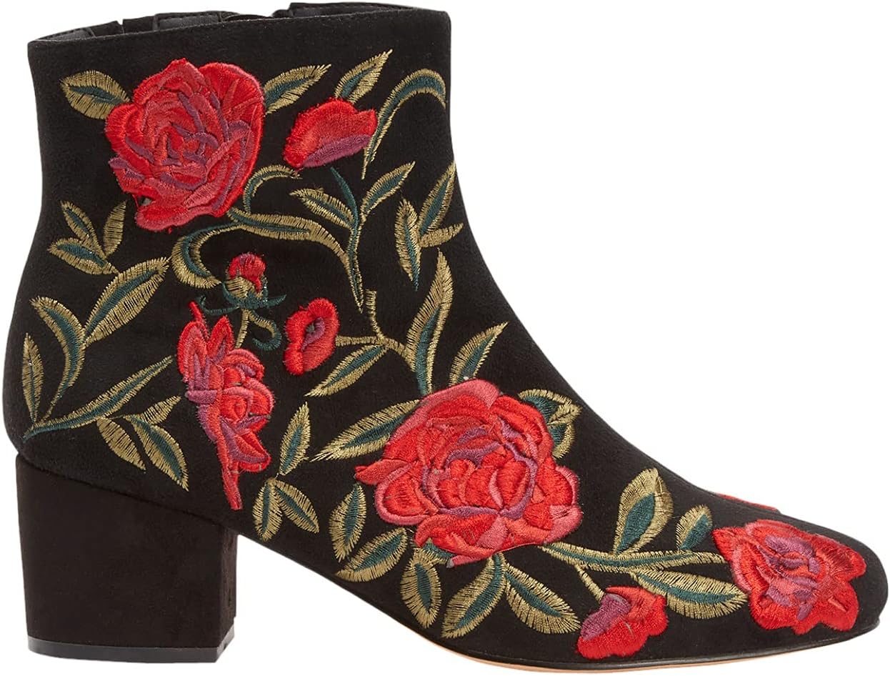 Comfortview Women's Wide Width The Sidney Bootie - 7 M, Leopard Black