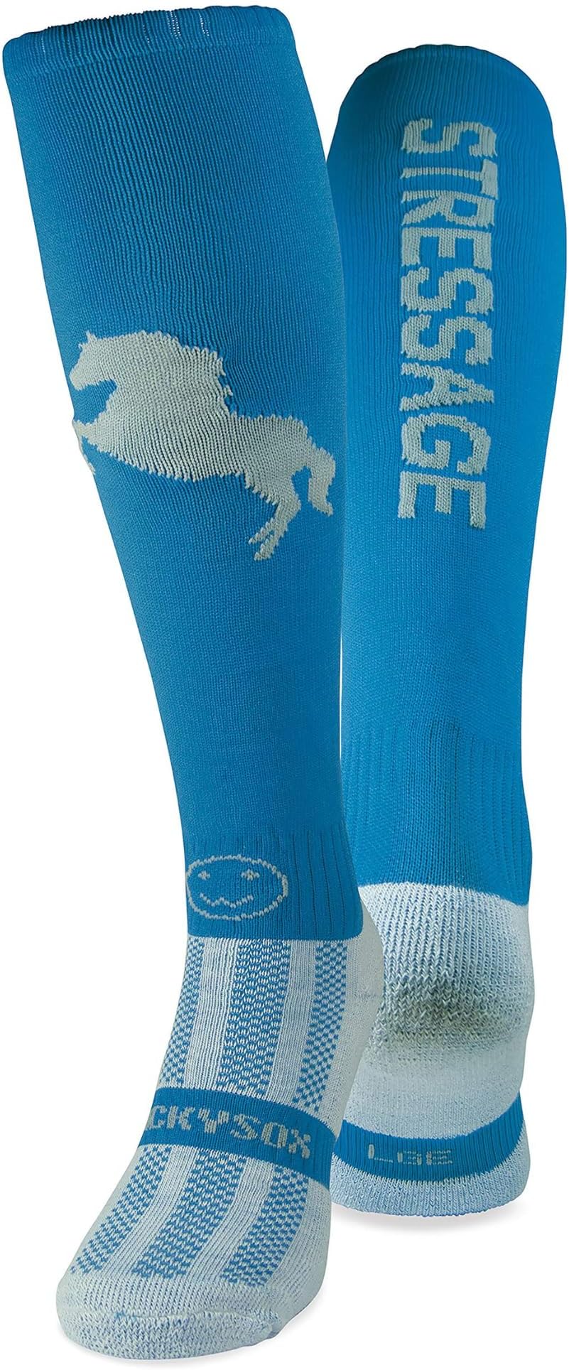 Equestrian Sports Socks for Men and Women, Thermal Padded Long Horse Riding Socks, Warm Ladies Footwear, Ideal Equestrian Gifts