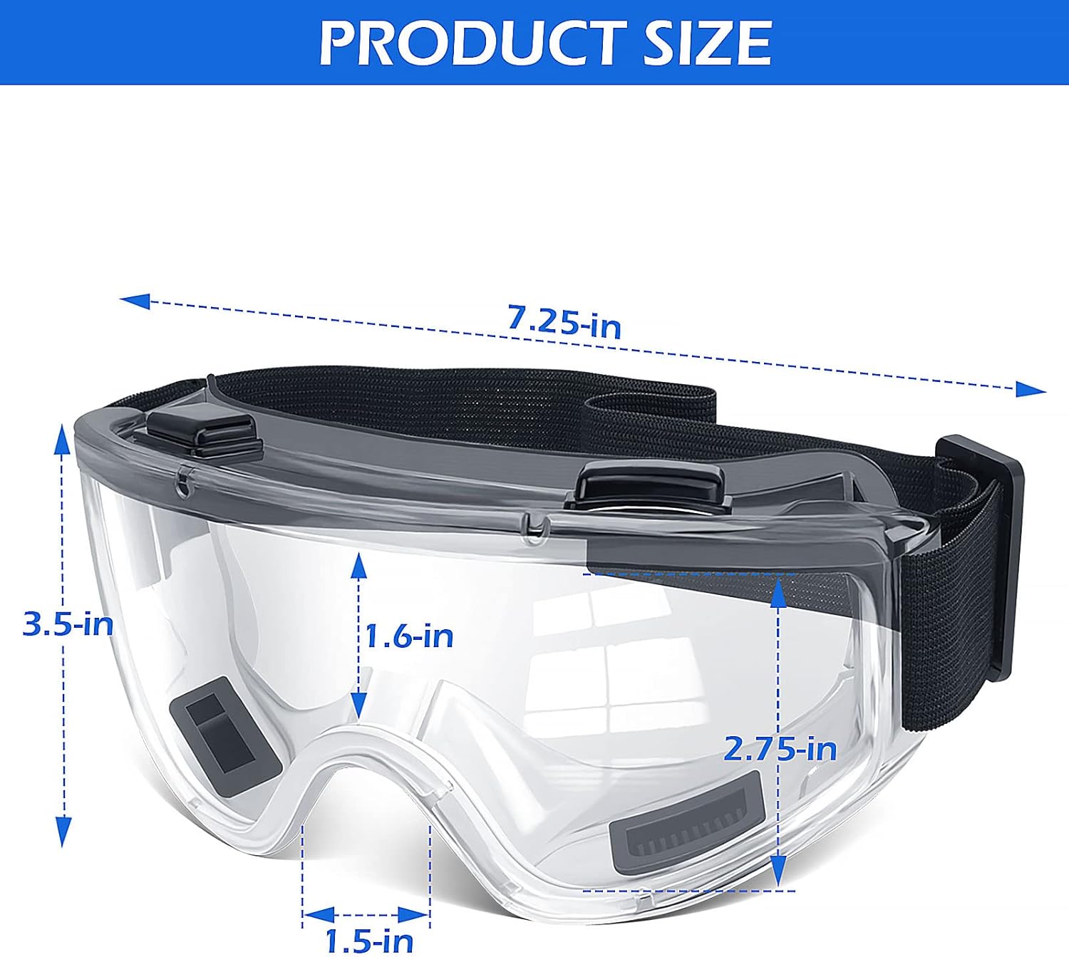 OXG 6 Pack Safety Goggles ANSI Z87.1 Glasses, Anti-Fog Protective Safety Glasses Lab Goggles Men Women Eye Protection Goggles - Image 2
