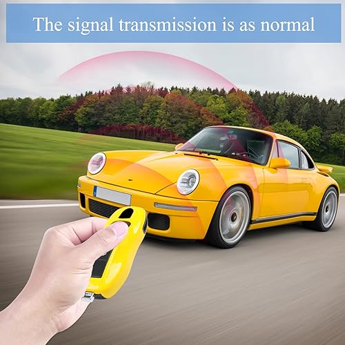 Miniatura 6 de TTCR-II Funda para llave de coche compatible con Boxster Cayman 2013-2021 Cayenne Panamera 2011-2017 Carrera 911 2012-2019 para Macan 2014-2023, 3