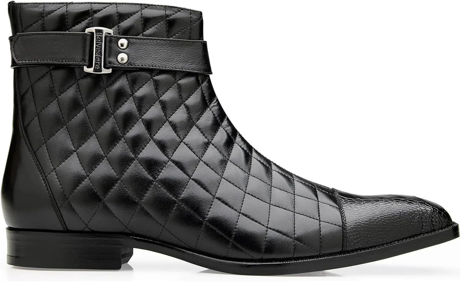 Libero Quilted Leather Ostrich Boot by Belvedere