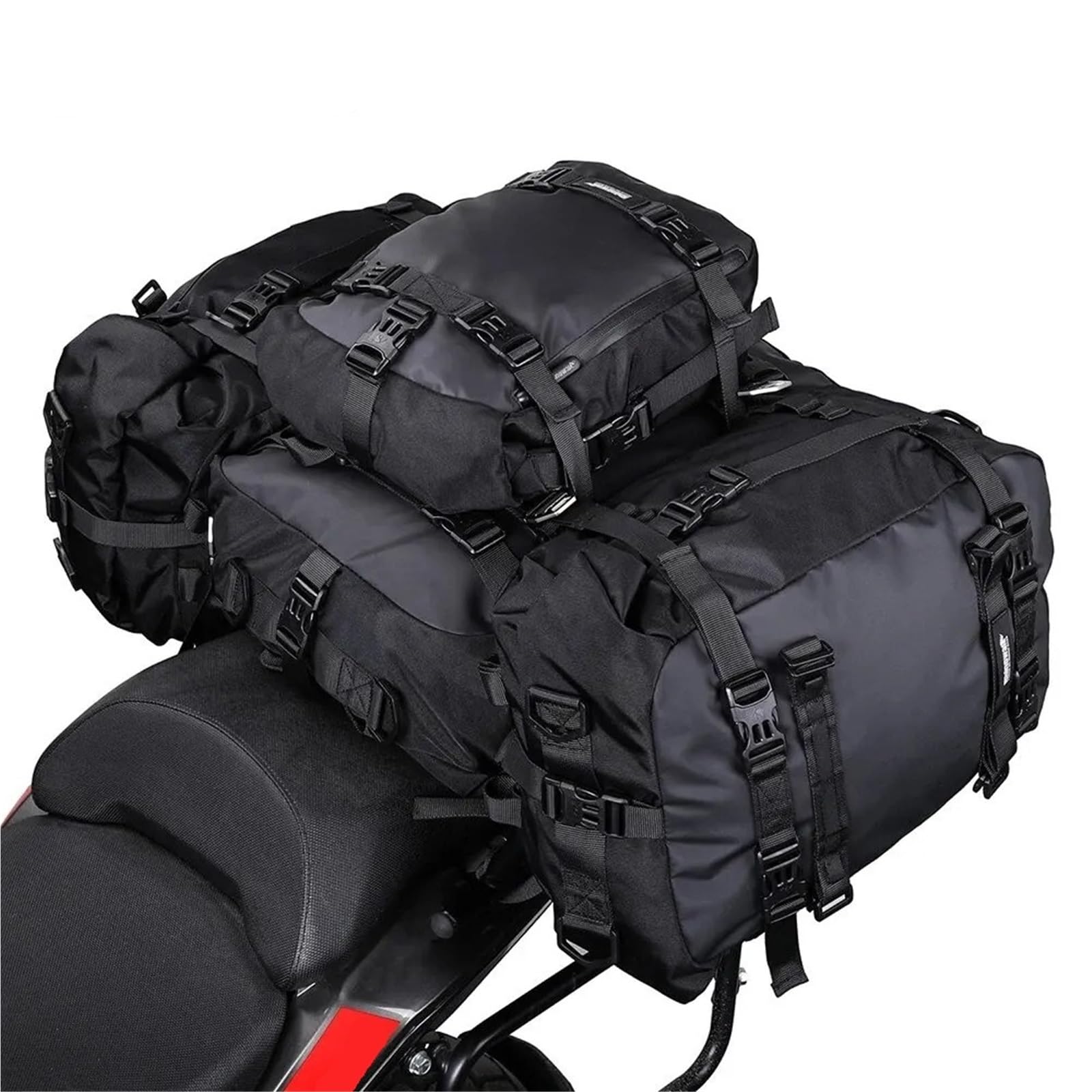 torba na siodełko motocyklowe Torba na tylne siedzenie motocyklowe, wodoodporna, torba boczna na siodło, plecak, wielofunkcyjna torba na ramię Bagaż motocyklowy torba(Black-10L)