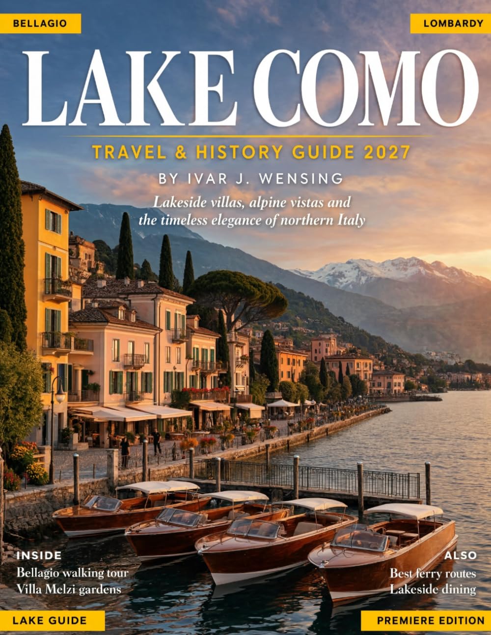 LAKE COMO TRAVEL & HISTORY GUIDE 2027: Exploring Bellagio, Varenna, Menaggio, Historic Villas, Gardens, Villages, Ferries, Local Food, Culture, Day Trips, and Easy Itineraries