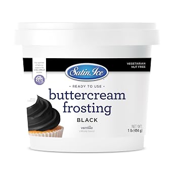 Satin Ice Black Buttercream Frosting - 1lb - Pail