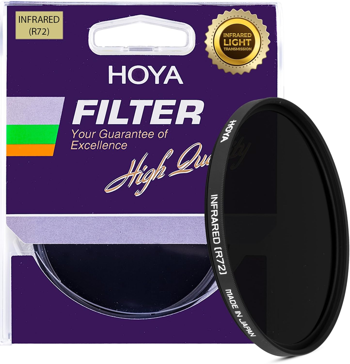 Hoya R72 Screw-in Infrared Lens Filter 49mm – IR Pass Filter for Camera Lens Effects, Range from 760nm and 860nm Light Transmission for Enhancing Creative Effects – Compatible with Mirrorless Cameras