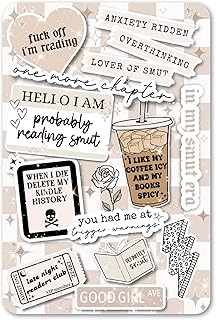 Clear Back Cover Insert for Kindle | Booktok Bookish Cardstock Sticker Case Insert | E-Reader Stickers | Smut Book Gifts for Women (Kindle Paperwhite 12th Generation)