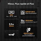 ASUS TUF Gaming B850-PLUS Scheda madre WiFi AMD AM5 B850 ATX, 14+2+1 stadi 80A, AI Ready, DDR5, PCIe 5.0, 3X M.2, Wi-Fi 7, 2.5Gb LAN, DisplayPort, HDMI, USB 10Gbps e 20Gbps Type-C, BIOS Flashback - 5