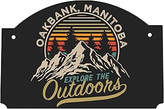 R and R Imports Oakbank Manitoba Souvenir The Great Outdoors 9x6-Inch Wood Sign with String