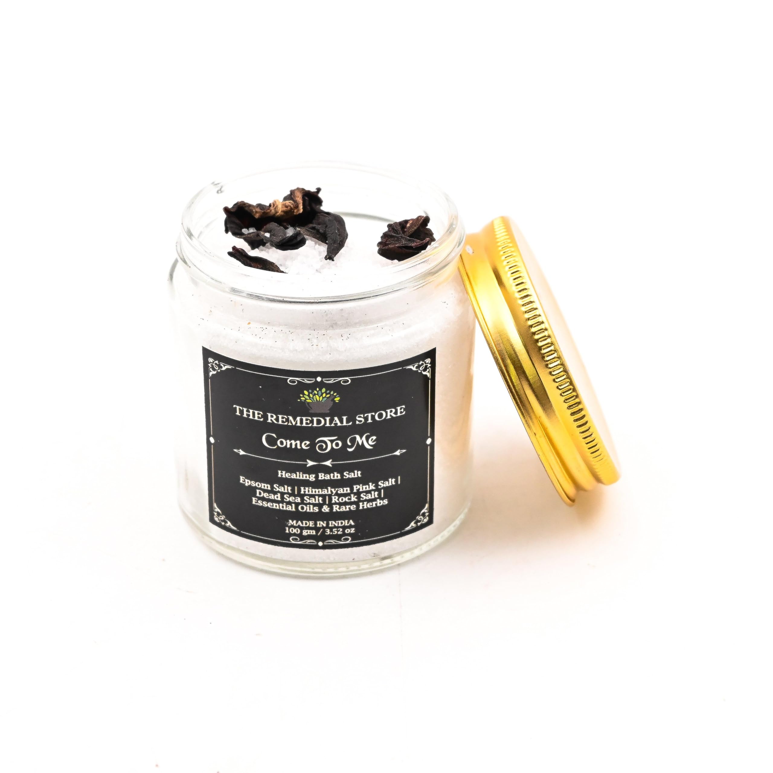 Healing Bath Salt | Stress Reliever | Calming | Relaxing | Pure & Natural | Sea Salt | Body Massage | Prosperity Salt (Come to me, 100gm)-image-48