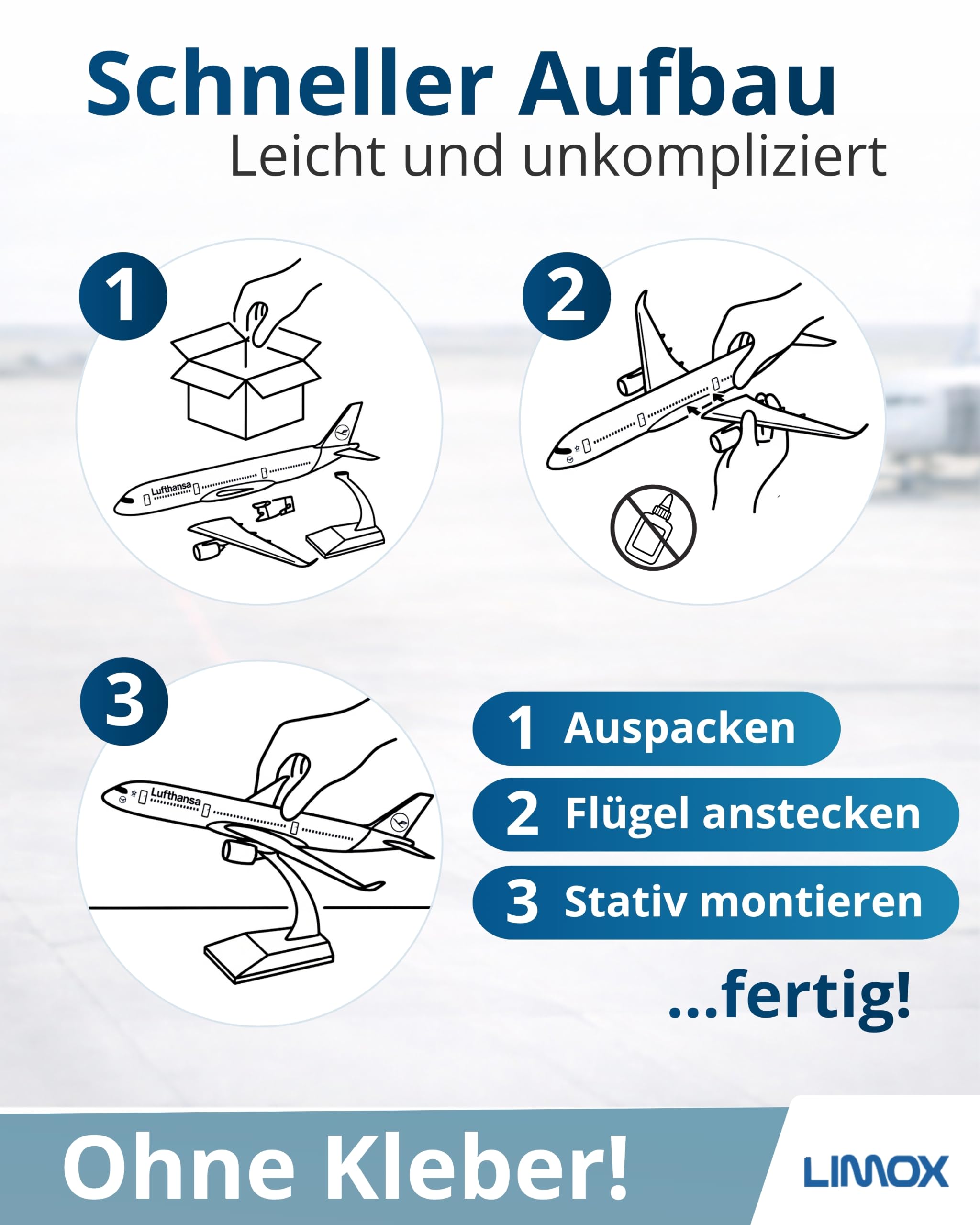 Limox Airbus A350-900 Lufthansa D-AIXI Dortmund 1:200 Modellflugzeug