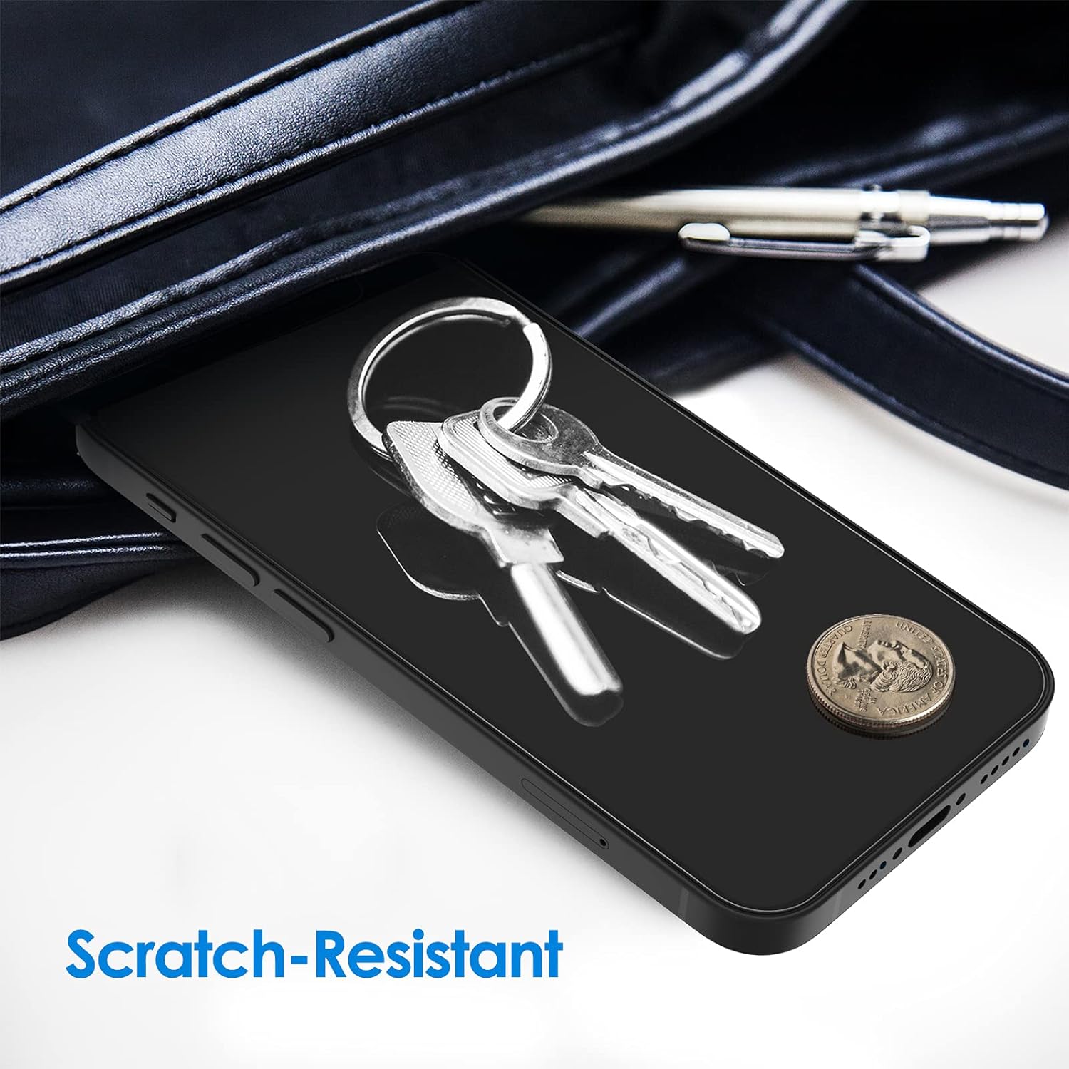 JETech Screen Protector Compatible with iPhone 12/12 Pro 6.1-Inch, Tempered Glass Film with Easy-Installation Tool, 2-Pack