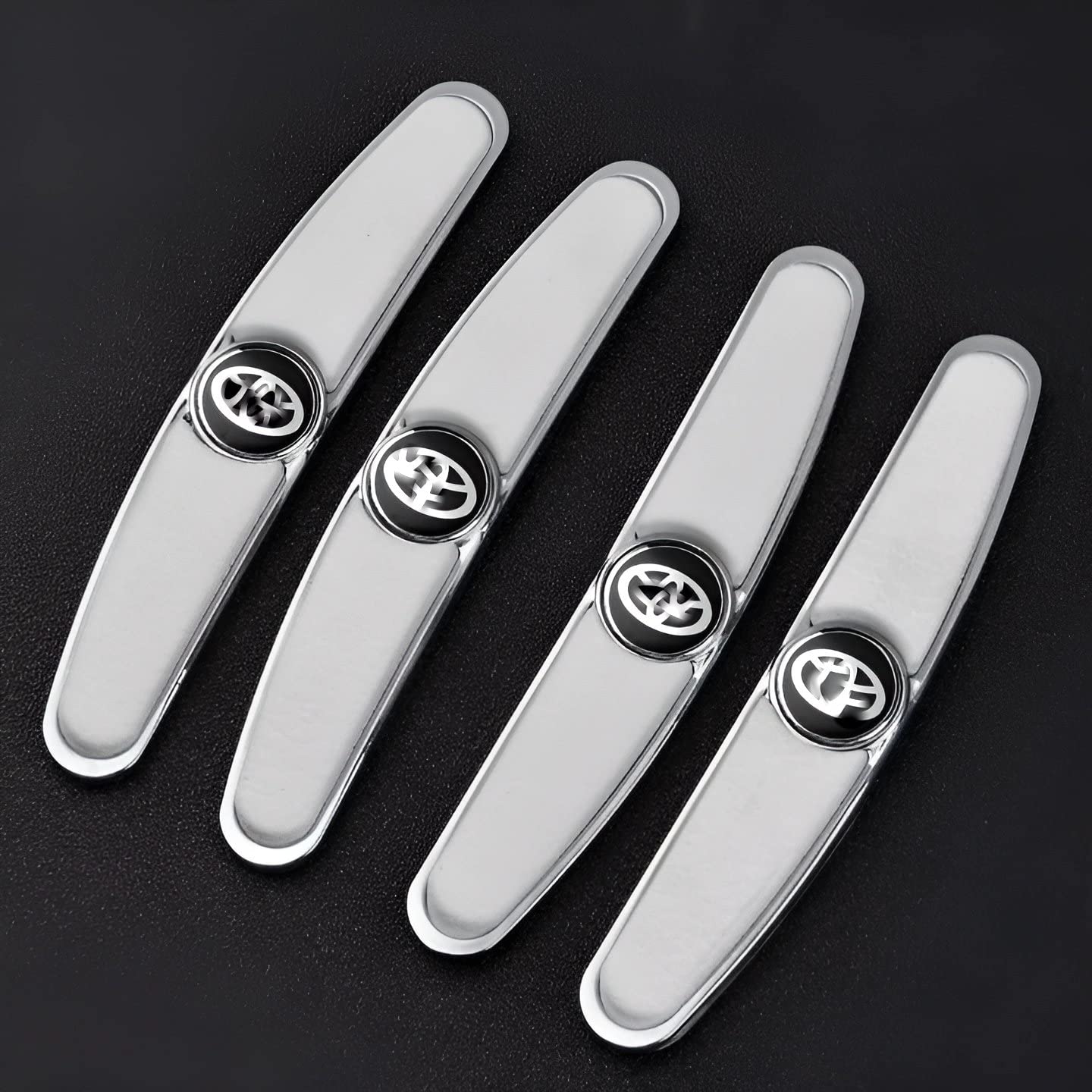 Buy ZOTIMO 4 Pcs Modern Chrome Plated Car Door Edge Guards Bumper