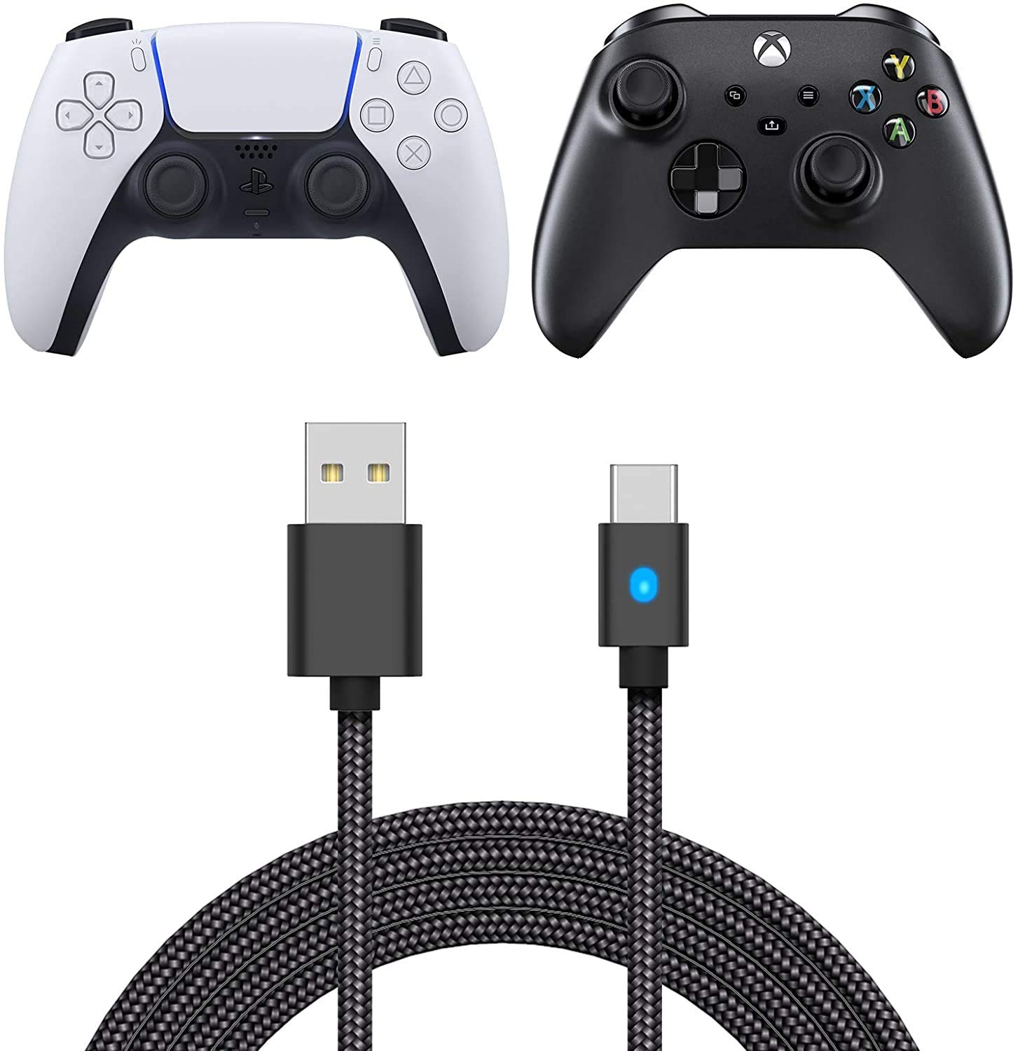 Buy 10FT Controller Charging Cable for PS5/Xbox Series X/Nintendo