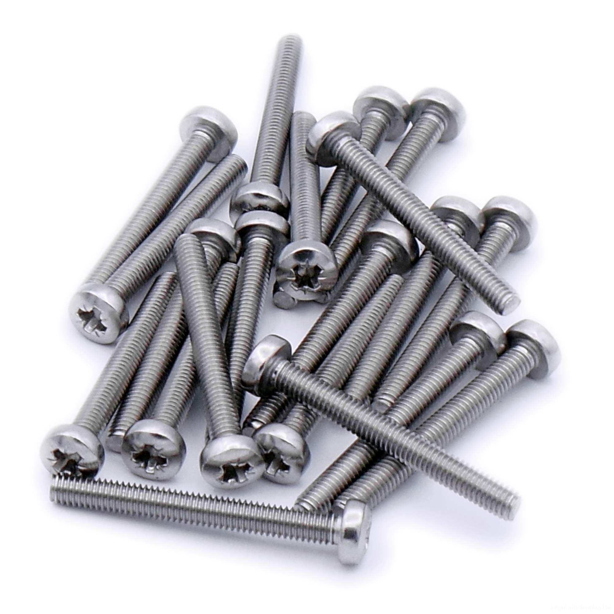 Singularity Supplies M6 (6Mm X 10Mm) Pozi Pan Machine Screw (Bolt) - Stainless Steel (A2) (Pack Of 20)