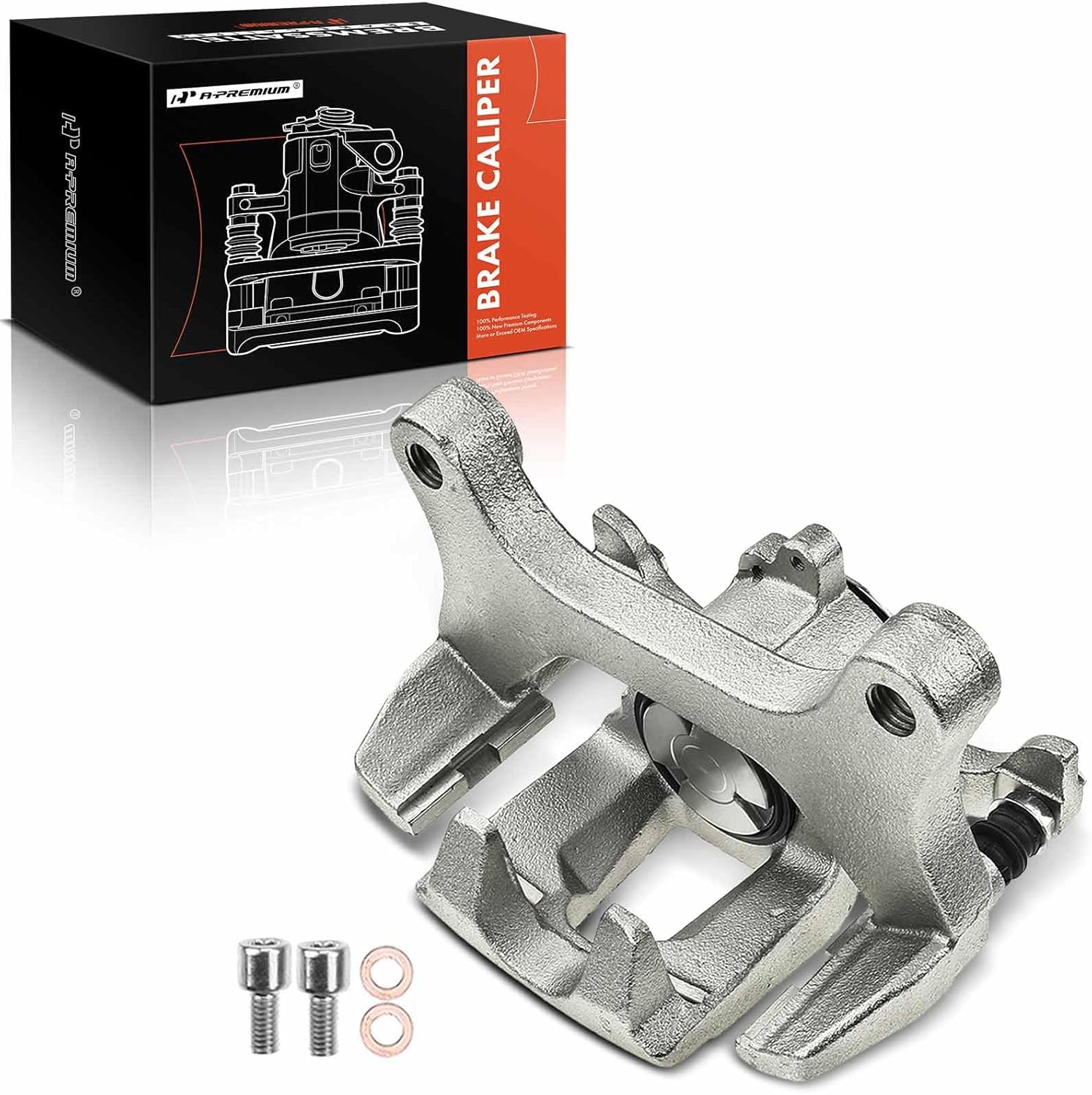 A-Premium Disc Brake Caliper Assembly with Bracket Compatible with Ford Models - For F-150 F150 2018-2020, Fits model with Electronic Parking Brake - Rear Right Passenger Side