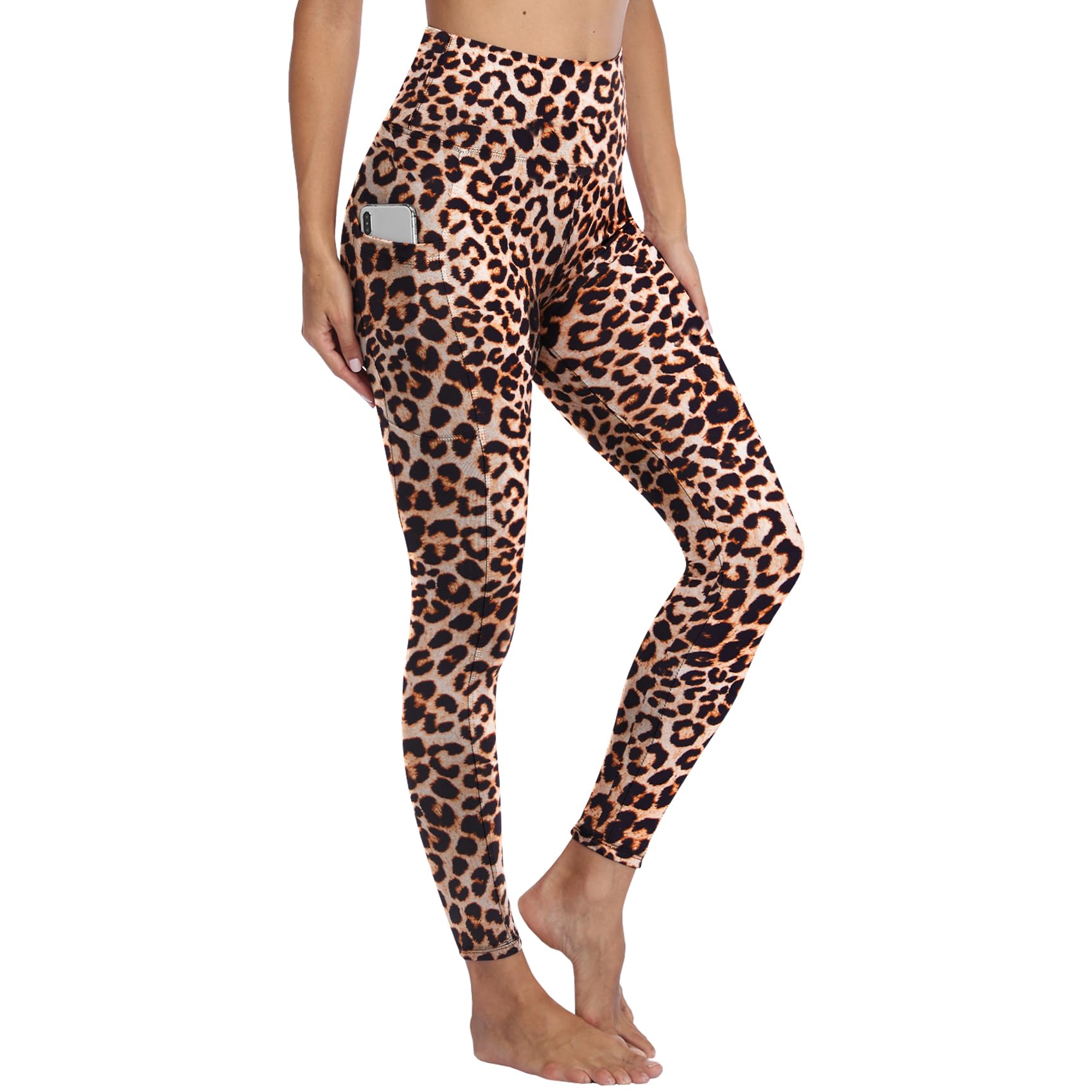 Gayhay Leggings Damen High Waist Sport Leggins mit Taschen Blickdicht Sporthose Lang Hose Bauchweg Laufhose für Sport Yoga Gym