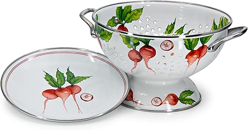 Miniatura 6 de Golden Rabbit Esmalte - Juego de regalo de 2 piezas de colador (hierbas)