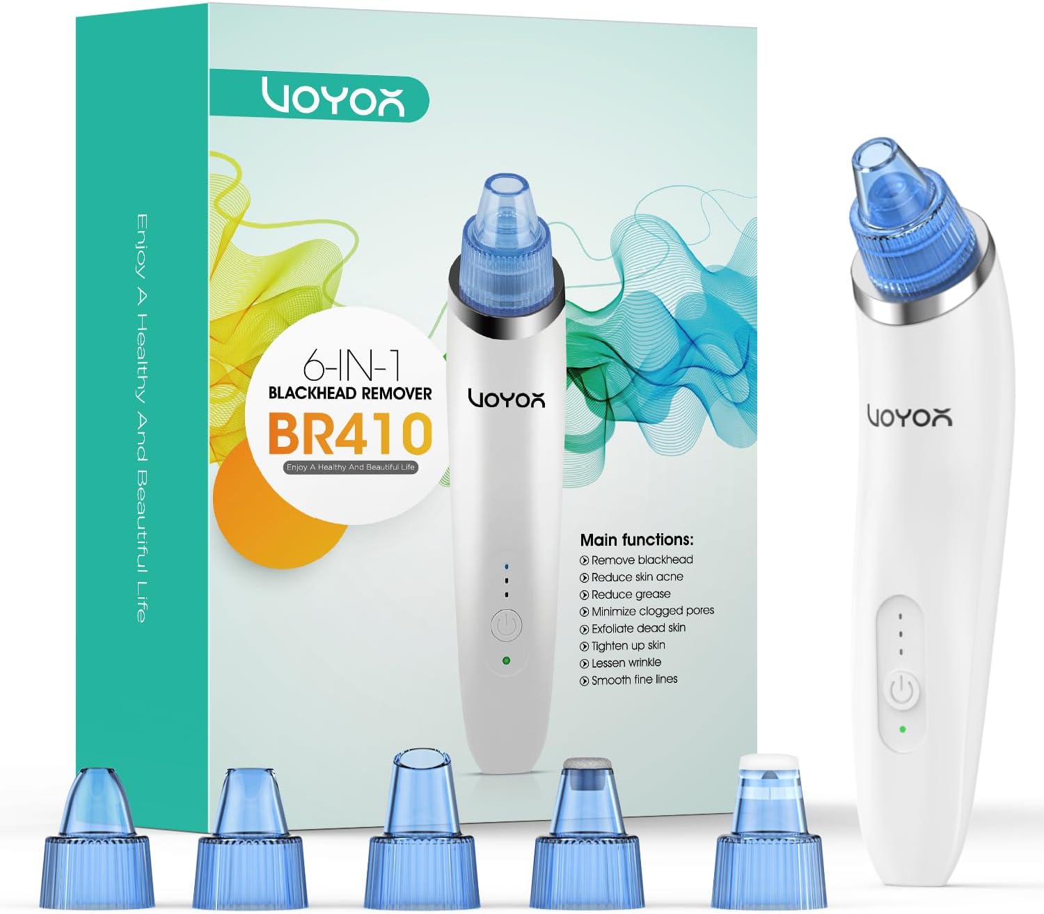 VOYOR Blackhead Remover Vacuum Suction Facial Pore Cleaner Electric