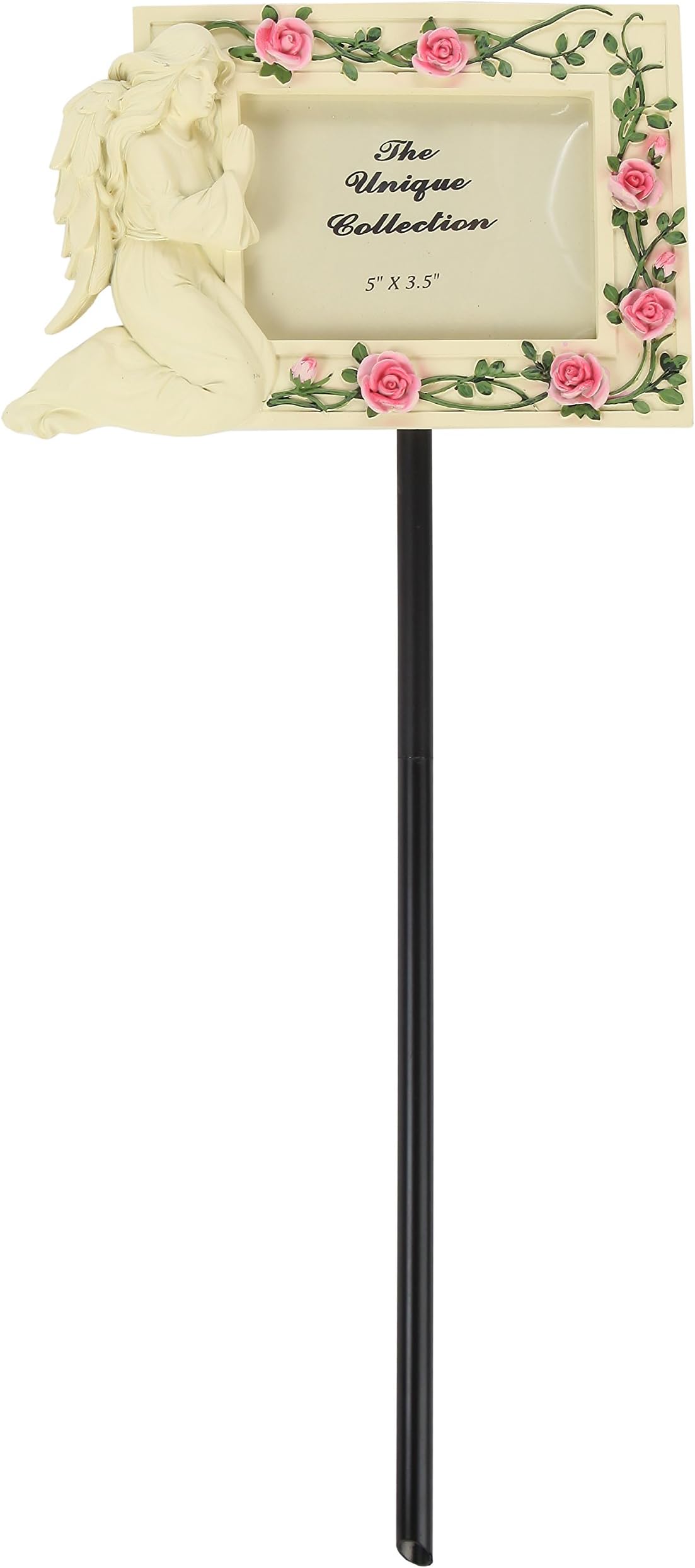 Ceramic Memorial Angel Grave Marker Photo Frame