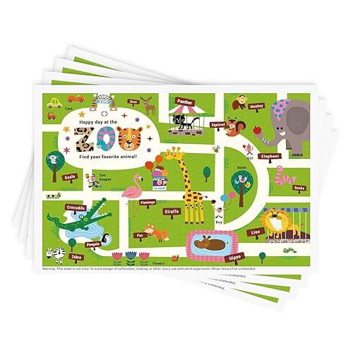 Babebay Paquete de 40 manteles individuales desechables adhesivos para bebés, niños y niños pequeños, manteles individuales adhesivos para mesa de