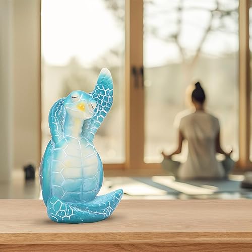 Miniatura 4 de Decoración de tortuga marina de resina, accesorios de meditación zen, estatuas de adorno de playa de tortugas para decoración del hogar, habitación