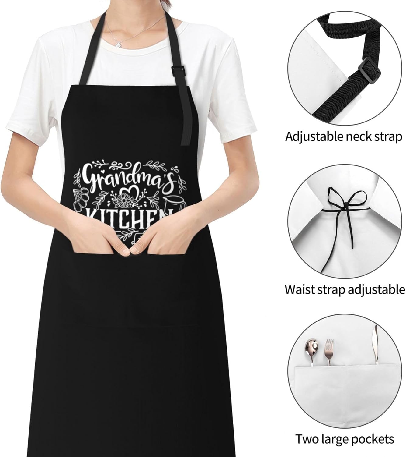 Funny Apron Adjustable Cooking Kitchen Chef Apron Funny Bib Aprons For Women Men - Image 2