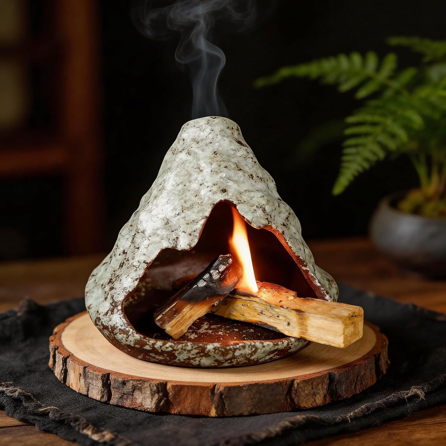 Zongzi Modeling Incense Holder with Ash Catcher, Palo Santo & Sage Burner