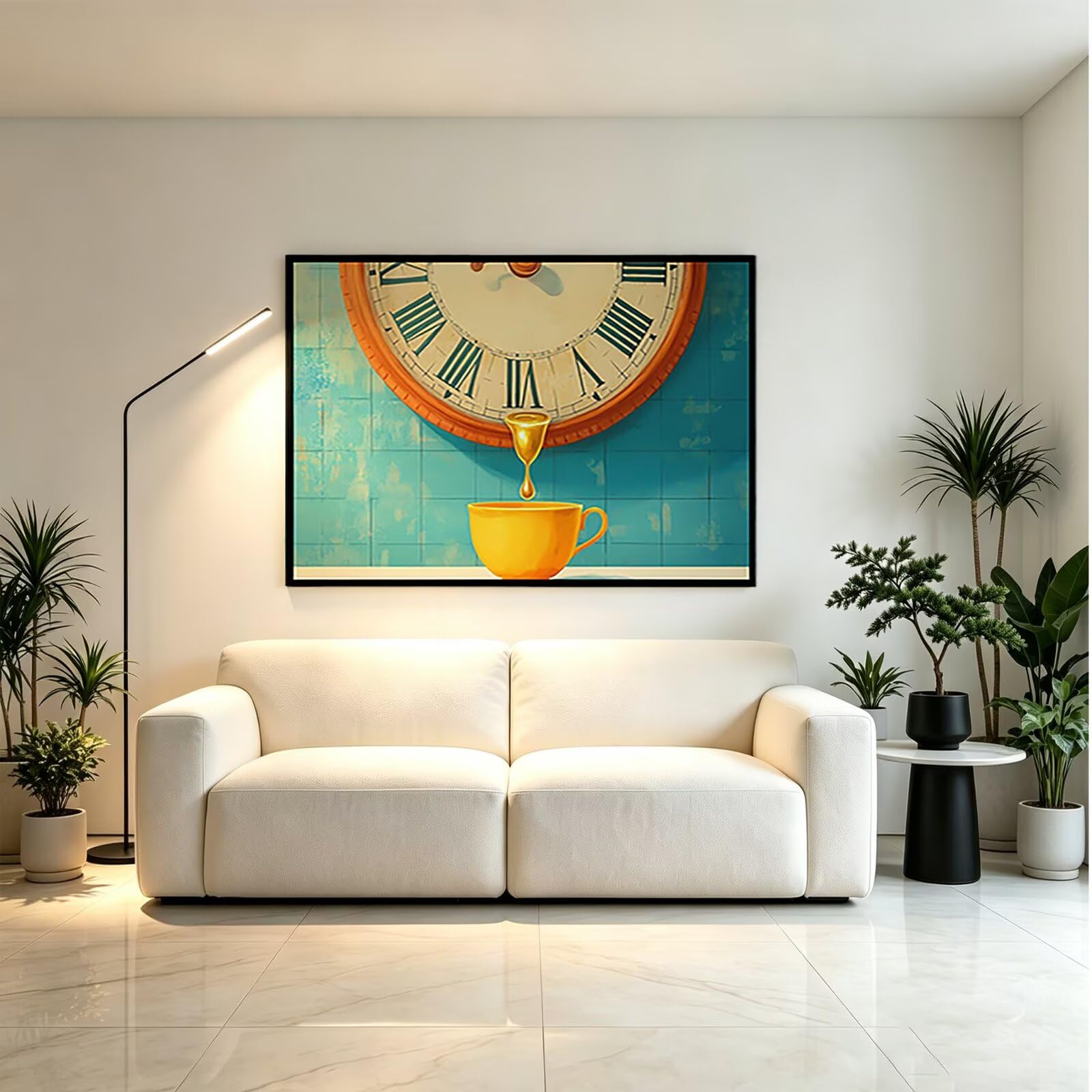 5D kwadratowy diamentowy obraz budzik 60x80cm-36089