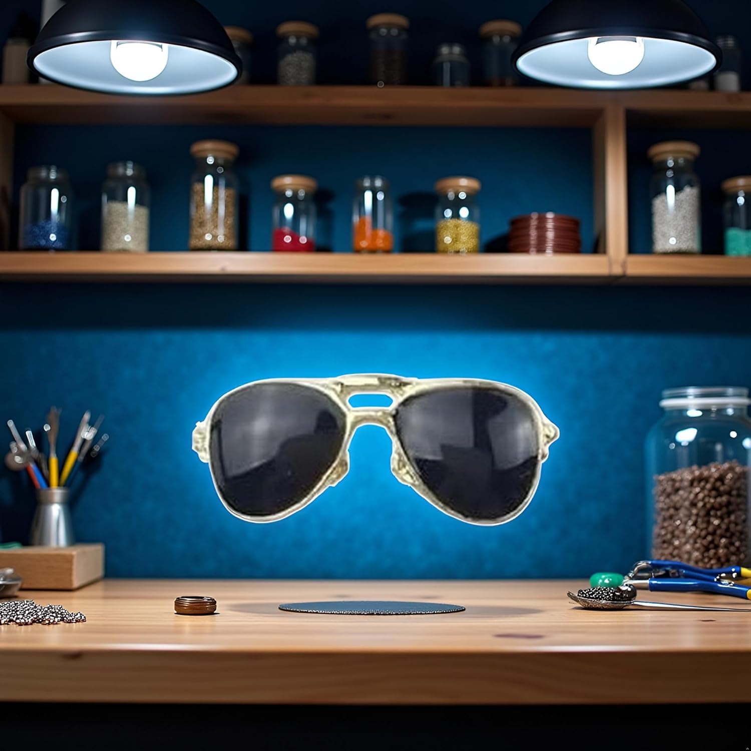 20 Pcs Enamel Sunglasses Charms Pendants Jewelry Making Charms,Jewelry Accessories for Necklace Bracelet Making, Decoration(Black) - Image 8