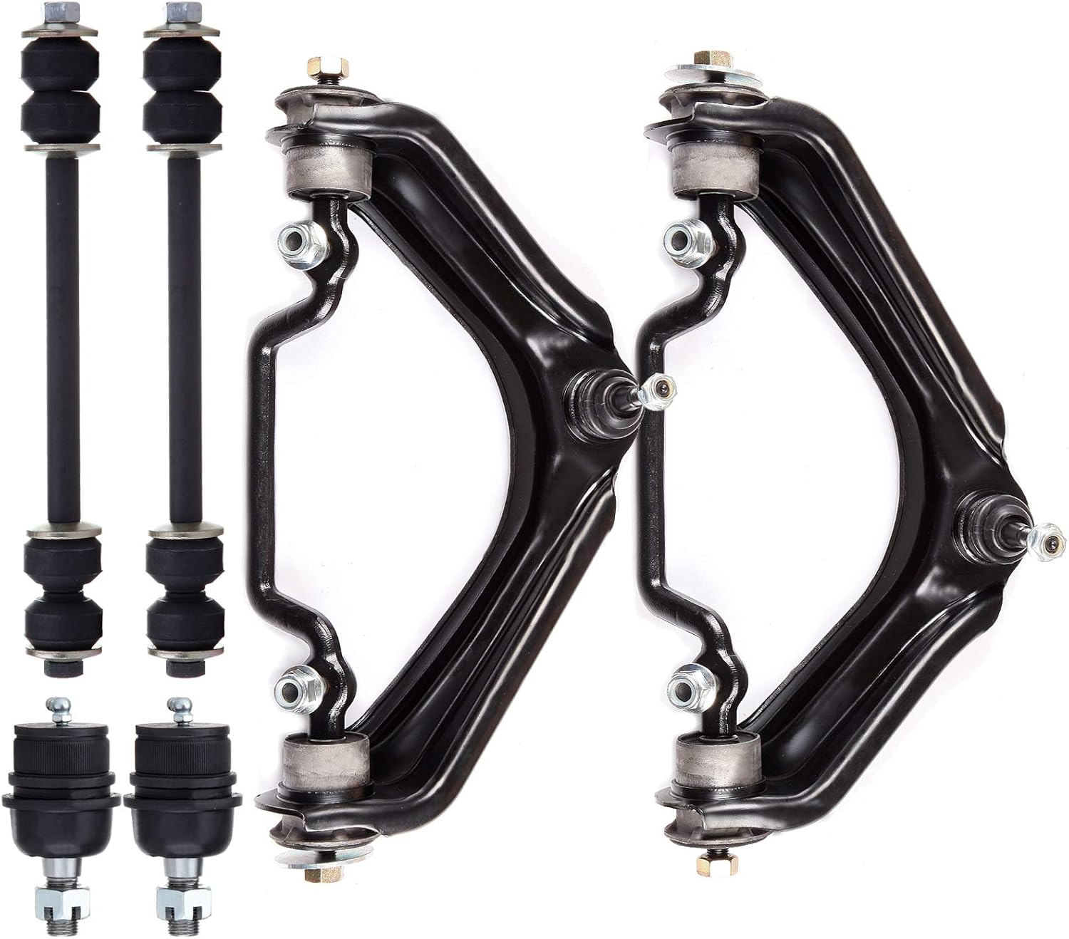 OCPTY - New 6-Piece fit for 2002-2005 for Ford Explorer for Mercury Mountaineer All Models - 2 Front Left Right Upper Control Arm with Ball Joint 2 Lower Ball Joints 2 Sway Bar