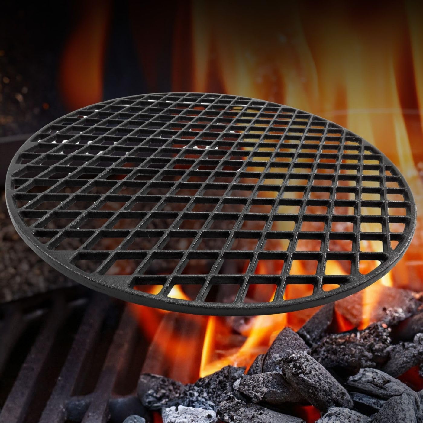 GRILLROSTPROFI Gusseisen-Grillrost, rund für Kugelgrill 57 cm Ersatz für Weber