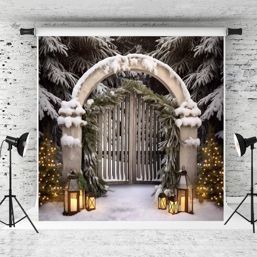 Amazon.com : Kate 10x10ft Christmas Backdrop for Photography Winter ...