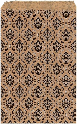 Mooca 200 bolsas de regalo de papel de damasco, bolsas impresas, bolsas de papel, bolsas de embalaje, bolsas de caramelo, bolsas de palomitas de