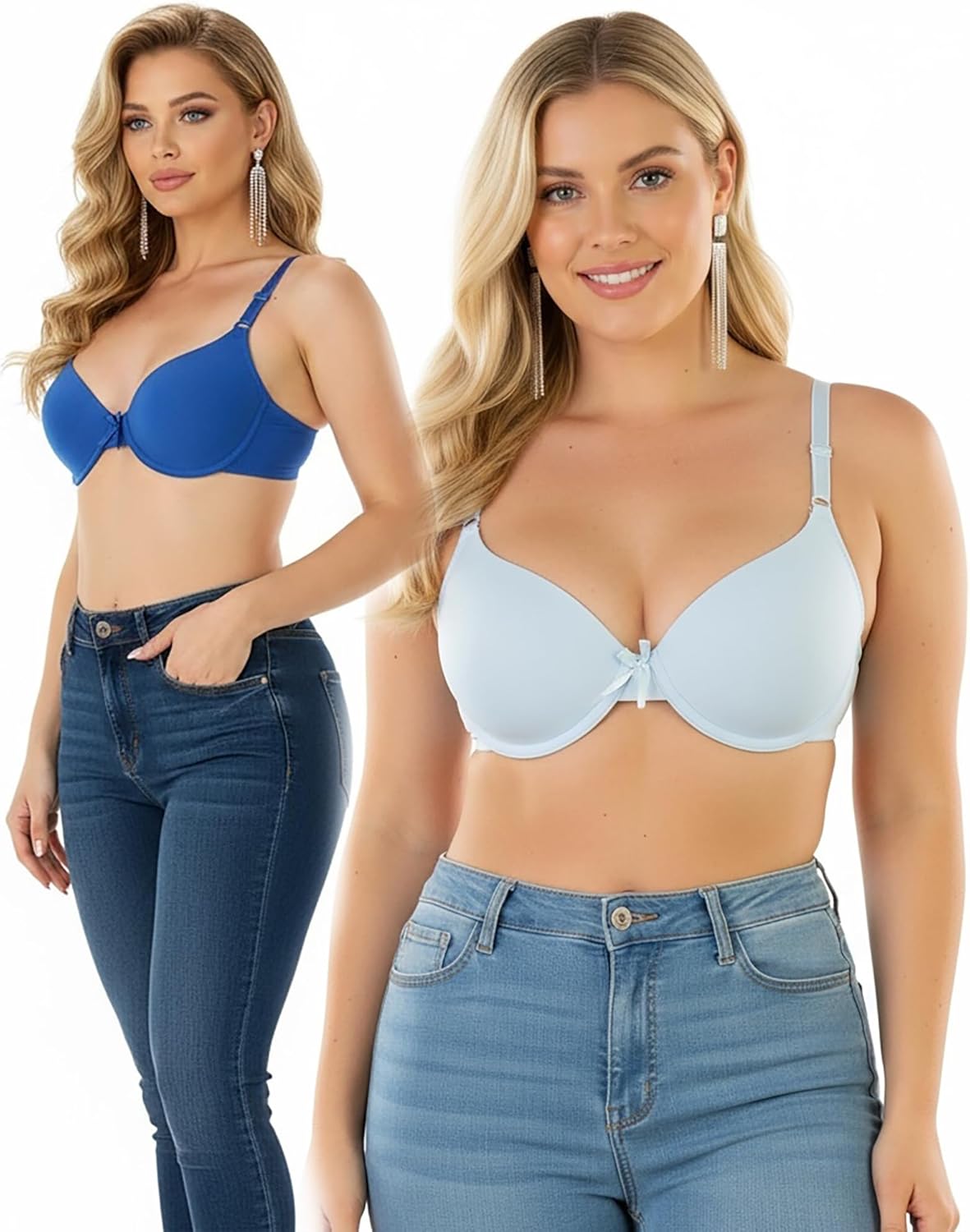 ToBeInStyle Women's Pack of 6 Classic Assorted Style Bras - Image 7