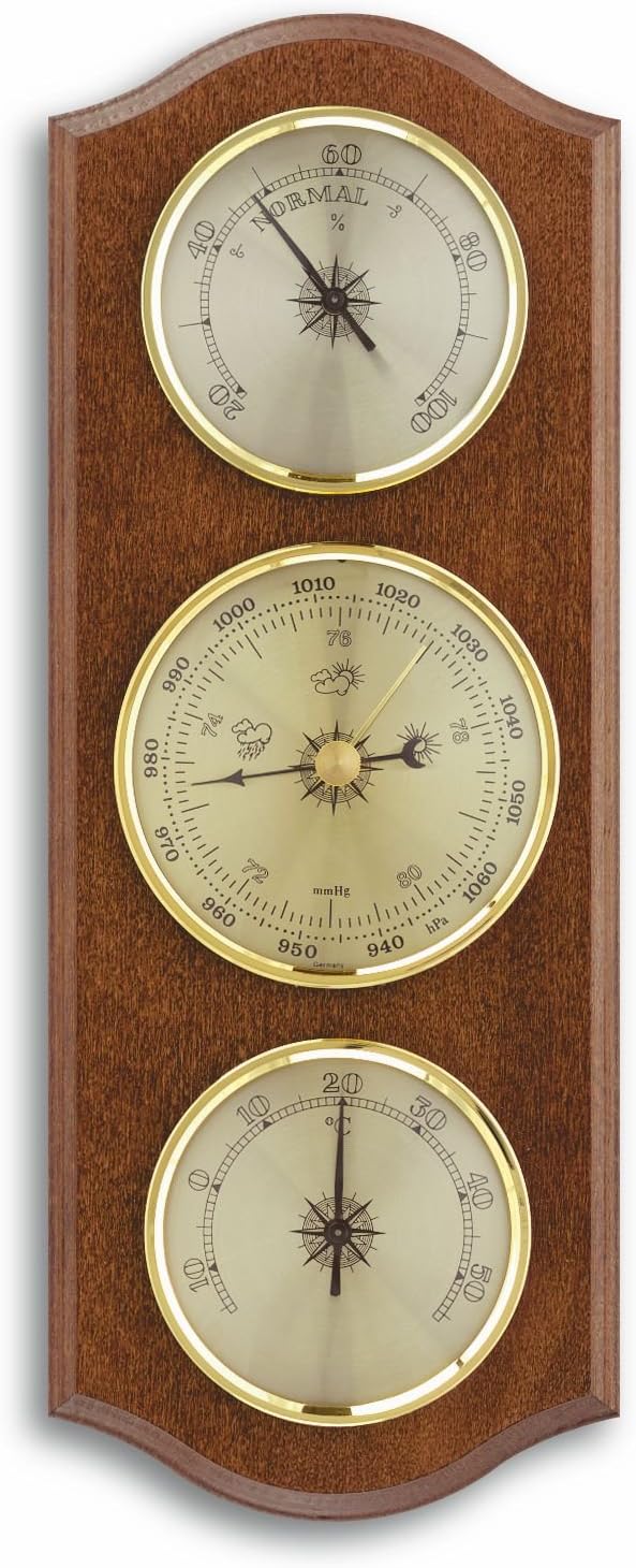 20.1000.03 Column Analogue Weather Station - Oak